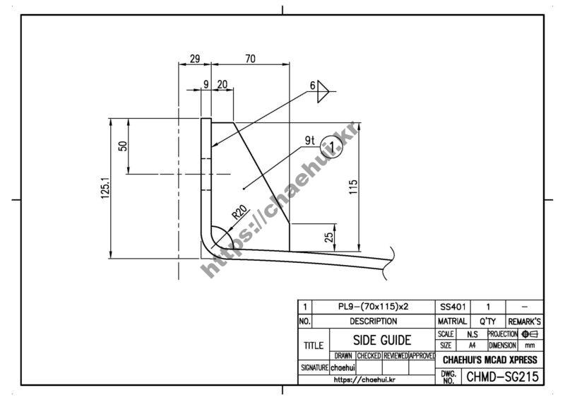 SIDE GUIDE PL9