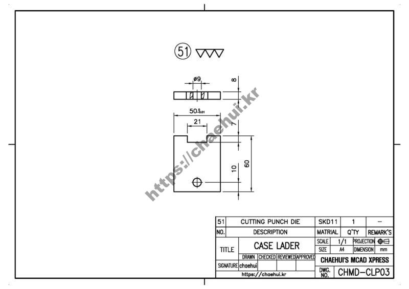 cutting punch die