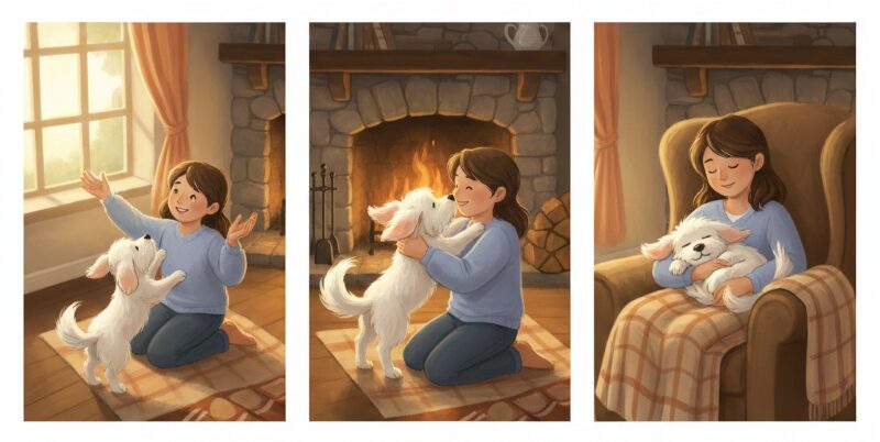 흰색강아지를안은꿈 흰색 강아지를 안는 꿈
2025년 12월 10일 / 해몽 / 강아지, 개, 길몽, 꿈, 꿈풀이, 꿈해석, 나쁜꿈, 악몽, 이상한꿈, 좋은꿈, 해몽, 흉몽
일반적으로 강아지 꿈 강아지/개가 꿈에 등장하는 것은 일반적으로 충성심, 보호, 우정, 직감을 상징합니다. 한국의 전통적인 꿈 풀이에서는 강아지가 재물, 이익, 조력자, 친구, 자녀, 배우자 등을 나타내는 길몽으로 해석되는 경우가 많습니다. 특히 흰색은 순수함, 진실, 깨끗함을 상징하여, 좋은 의미를 더욱 강조합니다. 개를 안아주는 행위는 새로운 관계의 시작, 돌봄, 책임감을 상징하며, 흰색 강아지가 품에 안겨 편안함을 느끼는